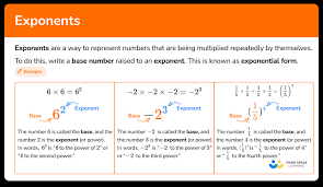 Exponents Elementary Math Steps