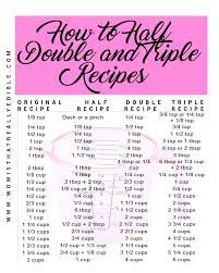 How To Half Double And Triple Recipes Wow Is That Really