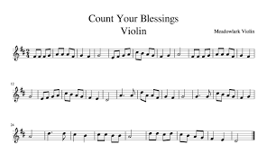 easy hymns for violin free sheet