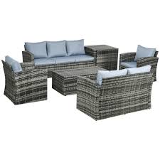 outdoor rattan wicker sofa set