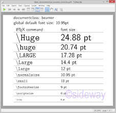 latex fontsize 27 2 sideway output to