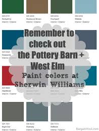 pottery barn and sherwin williams paint