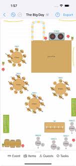 wedding seating chart floor plan