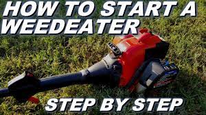 Beginner's guide How to start a weedeater - YouTube