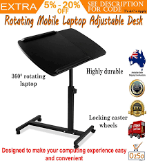 Maybe you would like to learn more about one of these? Small Desk Rotating Mobile Laptop Desk Adjustable Height Tray Computer Table Au Ebay