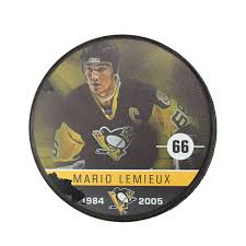 In fact, only one player has worn the number since lemieux retired, t.j. Puck Inglasco Nhl Mario Lemieux 66 Sportartikel Sportega