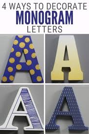 Decorate Monogram Letters For Wall Decor