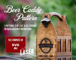 Diy wooden beer tote materials list: Beer Caddy Etsy