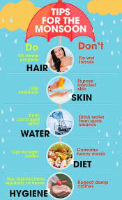 hair and health during rains