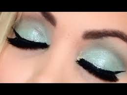 easy sparkly mint green eye look 2020