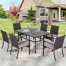 Wicker Patio Chairs Metal Table