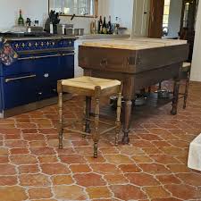 terracotta floor tiles in rustic home