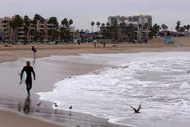 California coast; beaches closed ...