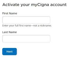 mycigna activate card and login steps
