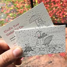 Creative Illustrated Letterpressed Business Cards