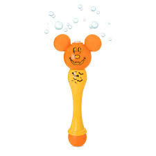 Disney Toy Light Up Bubble Wand Mickey Mouse Halloween Pumpkin
