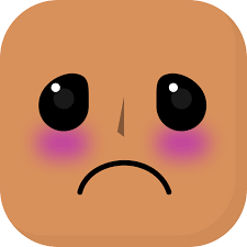sad face brown skin emoji