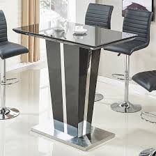 Memphis Glass Bar Table In High Gloss