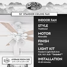 pore bay 51435 stannor ceiling fan