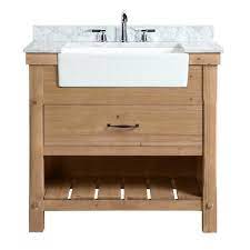 Single vanity sinks are perfect for those with smaller bathrooms. Ari Kitchen And Bath Marina 36 In Single Bath Vanity In Driftwood With Marble Vanity Top In Carrara White With White Farmhouse Basin Akb Marina 36dw The Home Depot