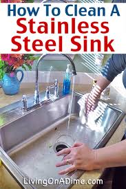 how to clean a stainless steel sink