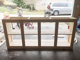 Diy Farmhouse Media Console Table The