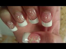 solar nails pink white part 1 you