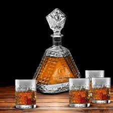 Whiskey Decanter Set Personalized Glass
