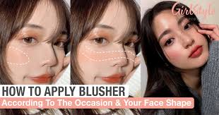 how to apply blusher according to the