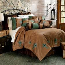 Turquoise Crosses Western Bedding Sets