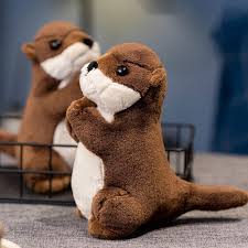 lovely praying sea otter plush doll pp cotton stuffed sleeping mate pillow gift for kid friends family 1pcs