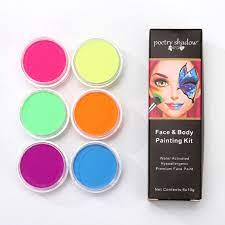 maxbell face paint palette kit 6 color