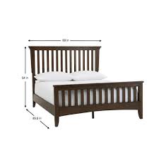 Queen Mission Style Wood Bed