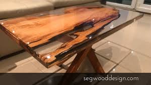 Often times, tables will be made with two live edge slabs facing inward to create a 'river' of swirled epoxy. Epoxy Coffee Table Olive Tree And Clear Epoxy Youtube