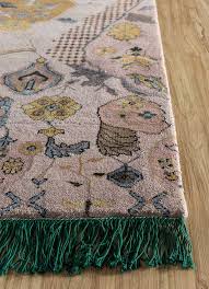 hand knotted wool and bamboo silk rugs