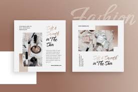 makeup skincare insram feed template