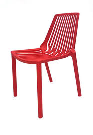 Red Plastic Stacking Chair Hire