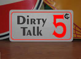 Dirty Talk 5 Cents Metal Sign Bdsm S&M Decor Bedroom Bathroom - Etsy Denmark
