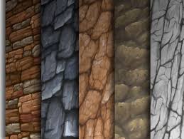 Hand Painted Stone Textures 2d Stone