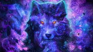 wolf spirit cosmic wallpaper 4k hd pc