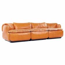 Walnut Boomerang Sofa