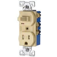 Wiring an afci combination switch with an ordinary outlet / receptacle. Cooper Wiring Devices 274v Sp L Single Pole 3 Way Toggle Combination Switch With Receptacle Ivory
