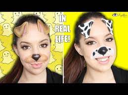dog filter makeup tutorial