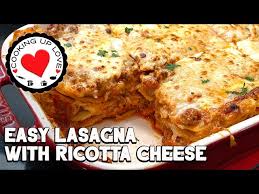 recipe for lasagna with ricotta cheese