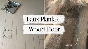 how to paint faux wood plank floors