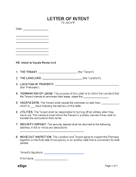 free letter of intent to vacate pdf