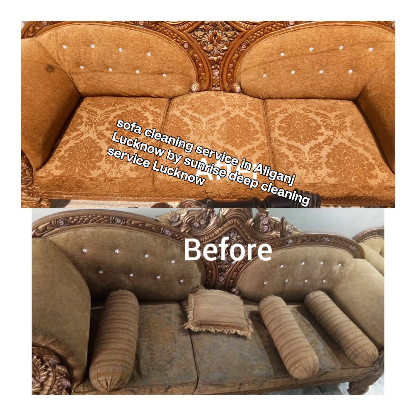 Sofa cleaning service in Aliganj Lucknow by sunrise clean product image