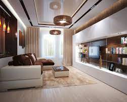 brown cream living room l shaped sofa