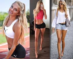 Her height is 5'7″ (170.18 cm) this is because she is a runner and runners always tend to have tall height. 19 Y O German Track Athlete And Model Alica Schmidt Fitandnatural