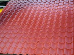 tile effect roofing sheets terracotta